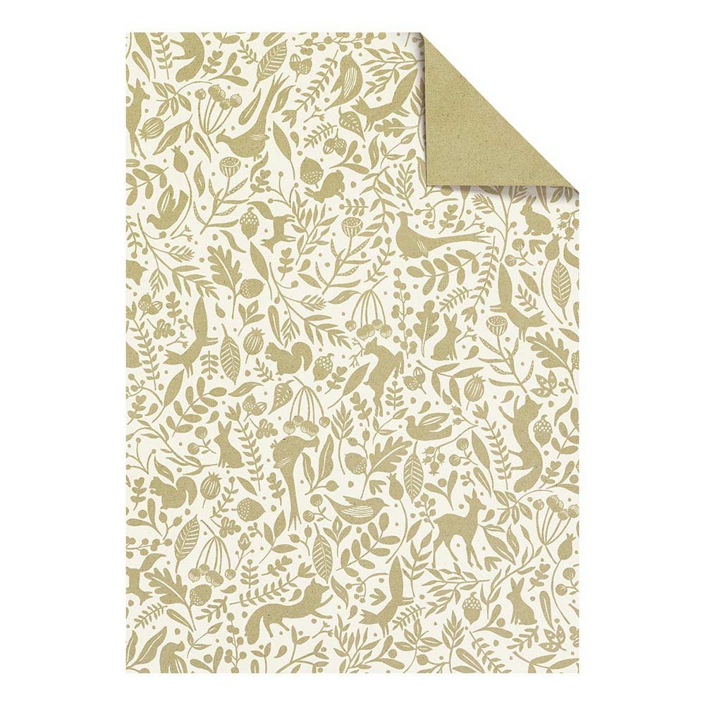 Geschenkpapier-Bogen „Ember“ 100x70cm weiss