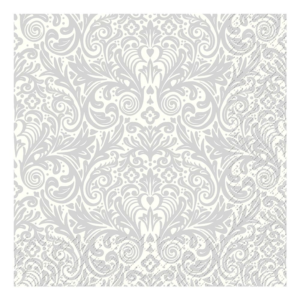 Serviette „Oda“ 33x33cm weiss