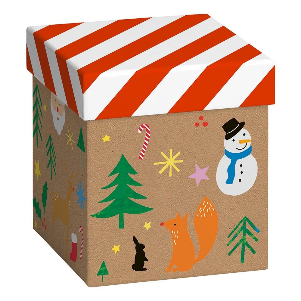 Geschenkbox "Rob" 11x11x12cm weiss 