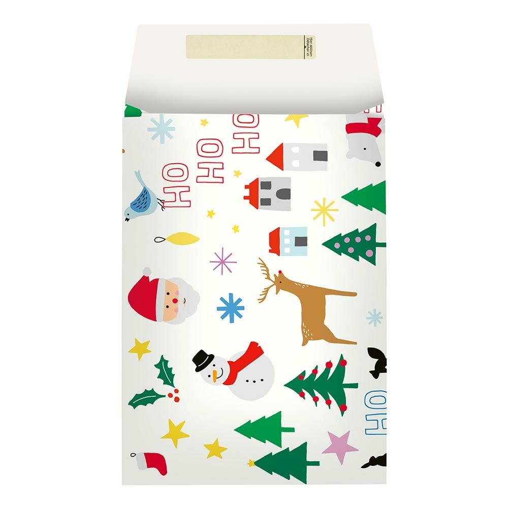 Geschenkbeutel "Rob" 17.5x4x25+6cm weiss 