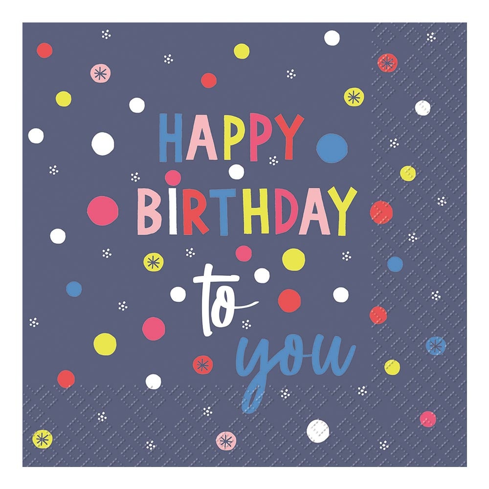 Serviette „Benoni“ 33x33cm blau dunkel