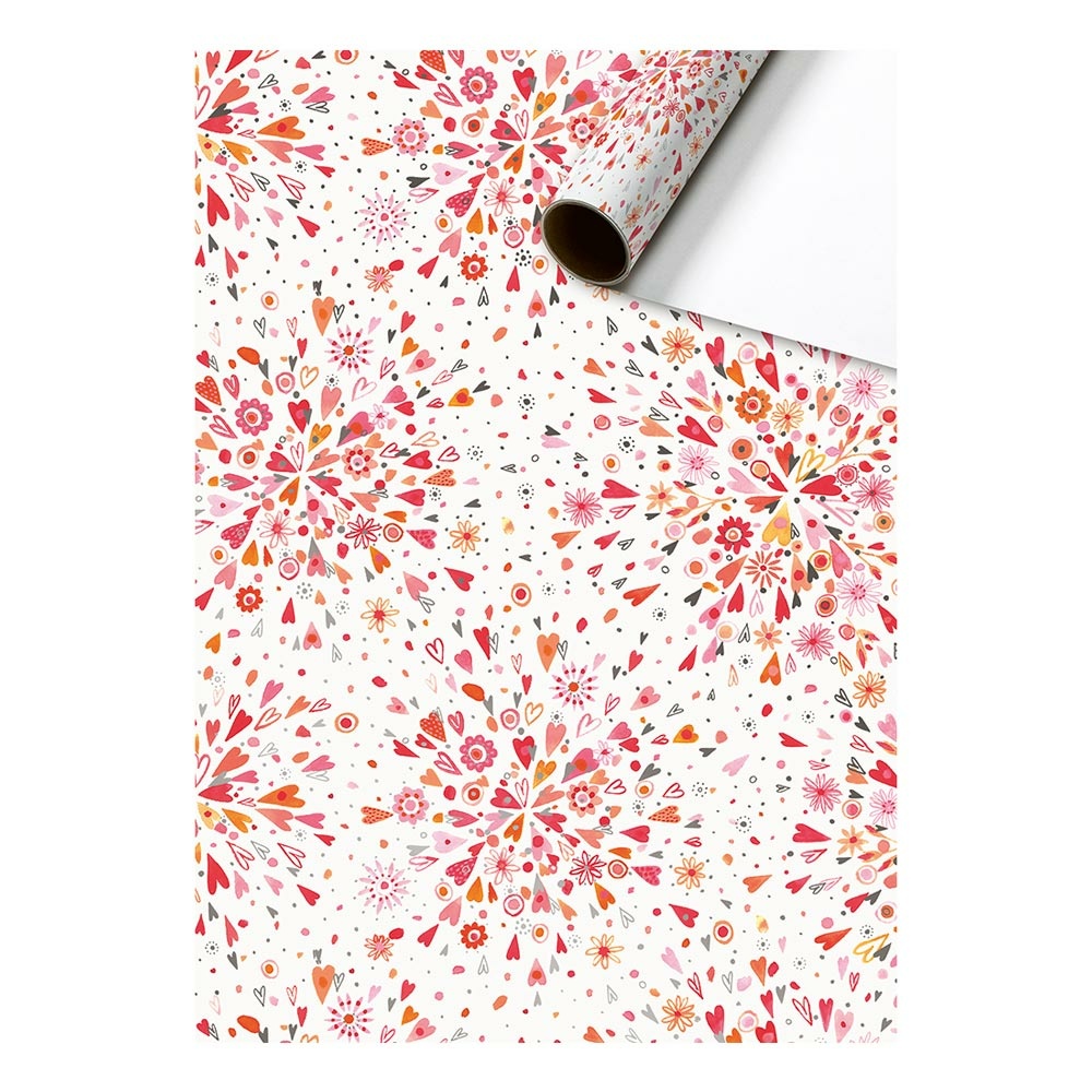 Geschenkpapier „Celia“ 70x150cm rot