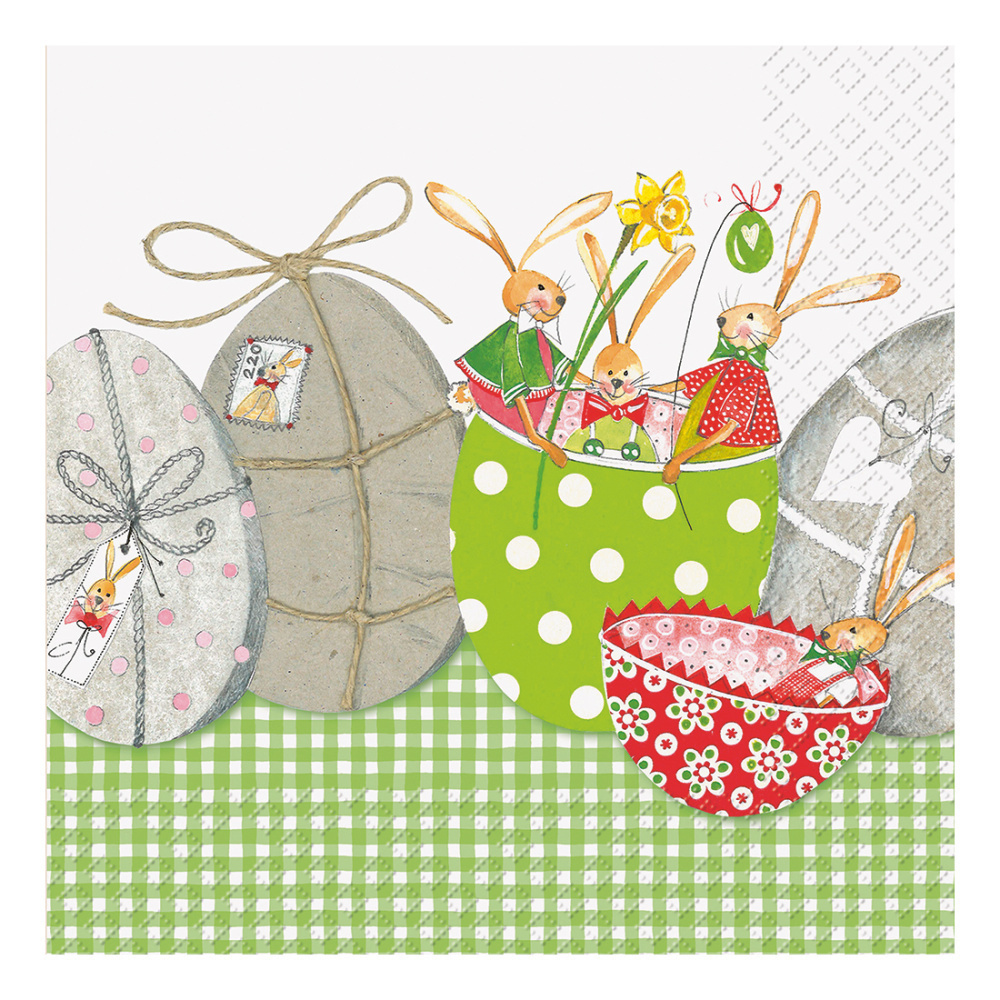 Servietten „Hanno“ 33x33cm grün hell