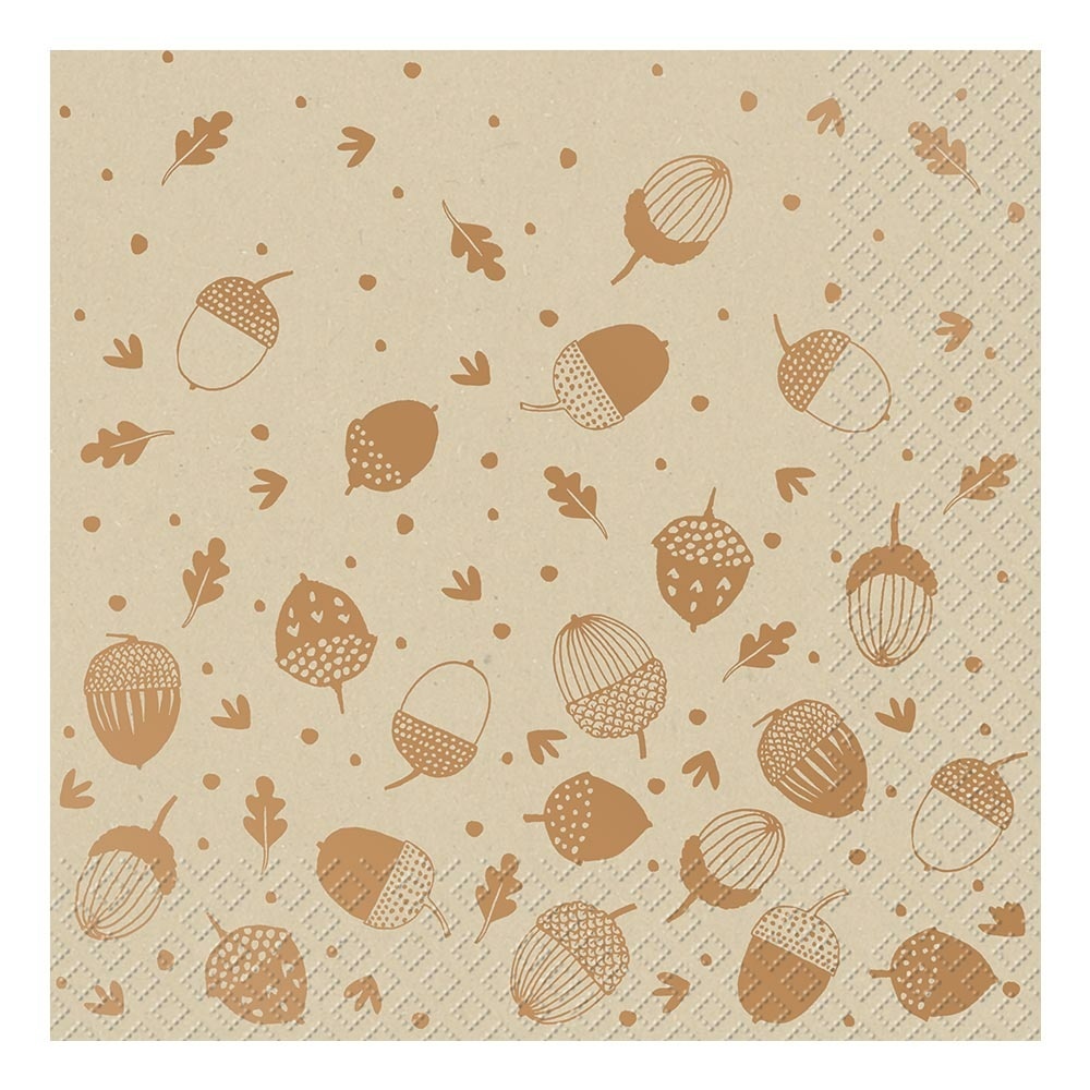 Servietten „Darell“ 33x33cm braun