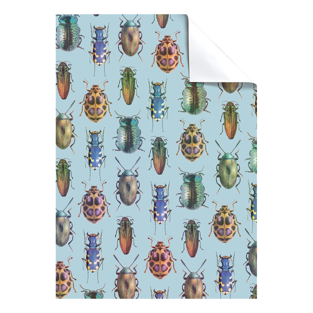 Geschenkpapier-Bogen „Mariet“ 100x70cm blau hell