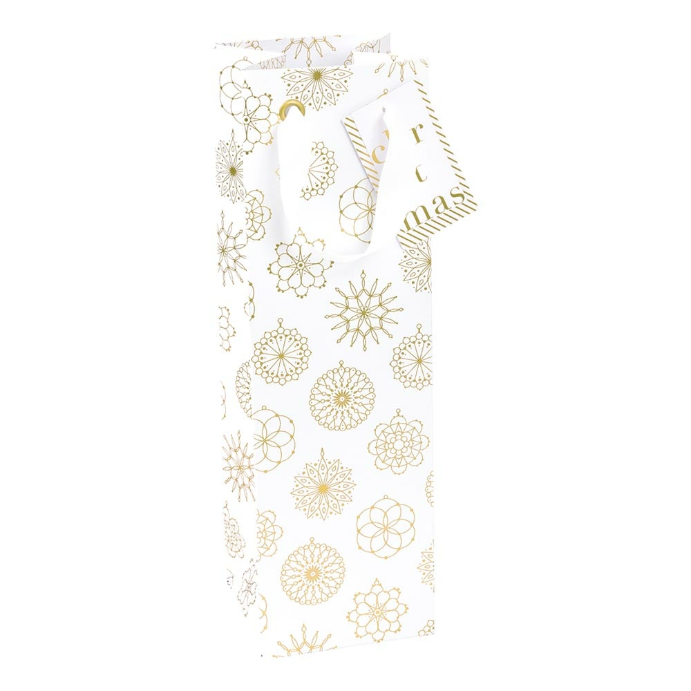 Flaschentasche "Jamila" 11x10,5x36cm weiss