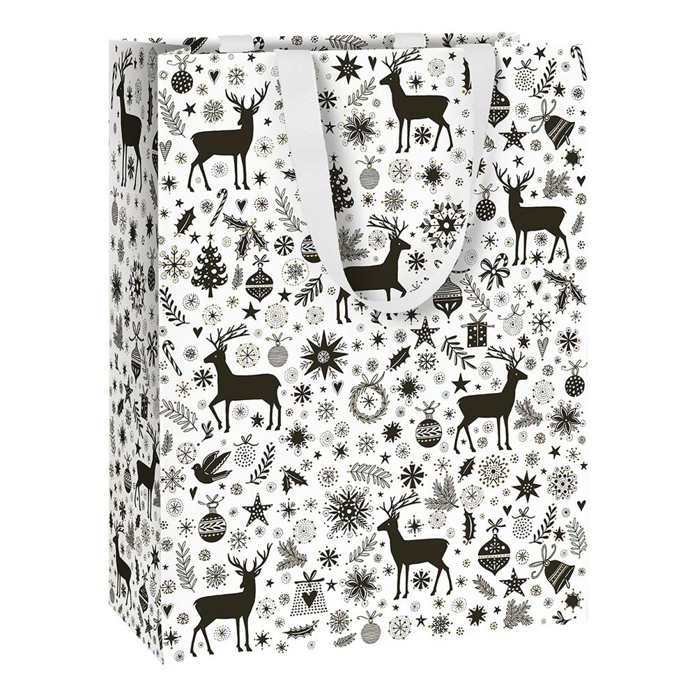 Geschenktasche "Cedric" 23x13x30cm schwarz