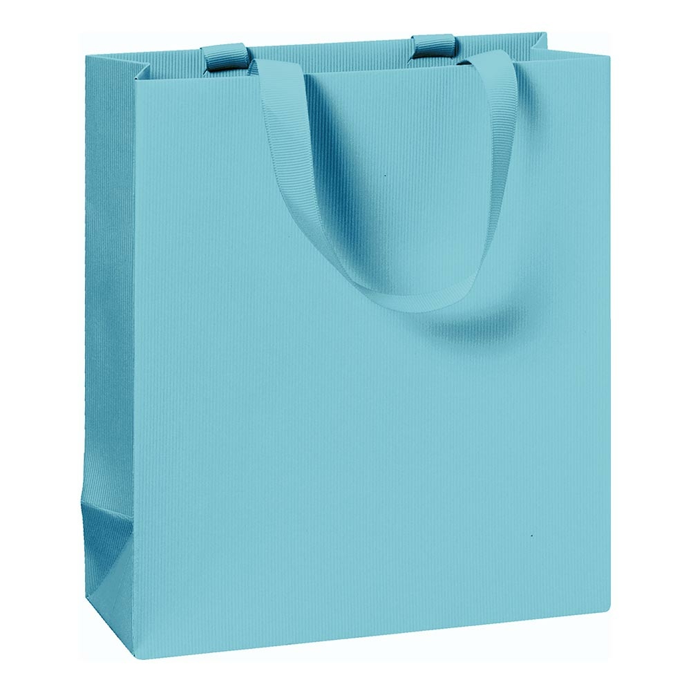 Geschenktasche „One Colour“ 18x8x21cm blau hell