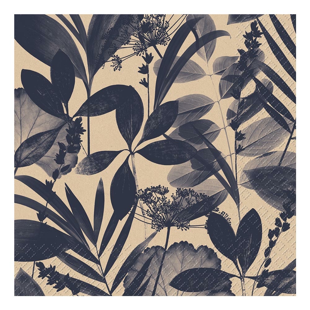 Serviette „Sona“ 33x33cm blau dunkel