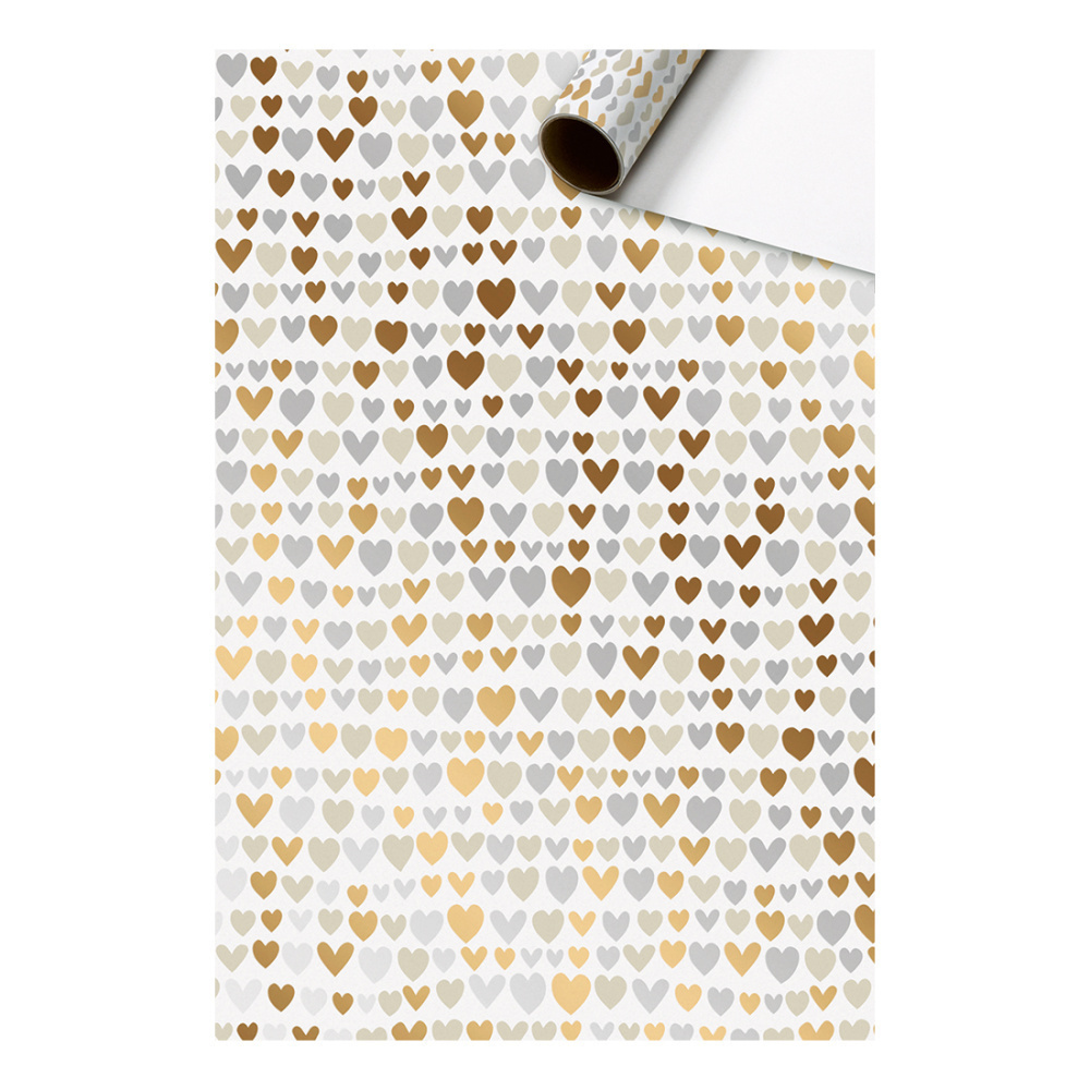 Geschenkpapier „Nicoletto“ 70x150cm silber