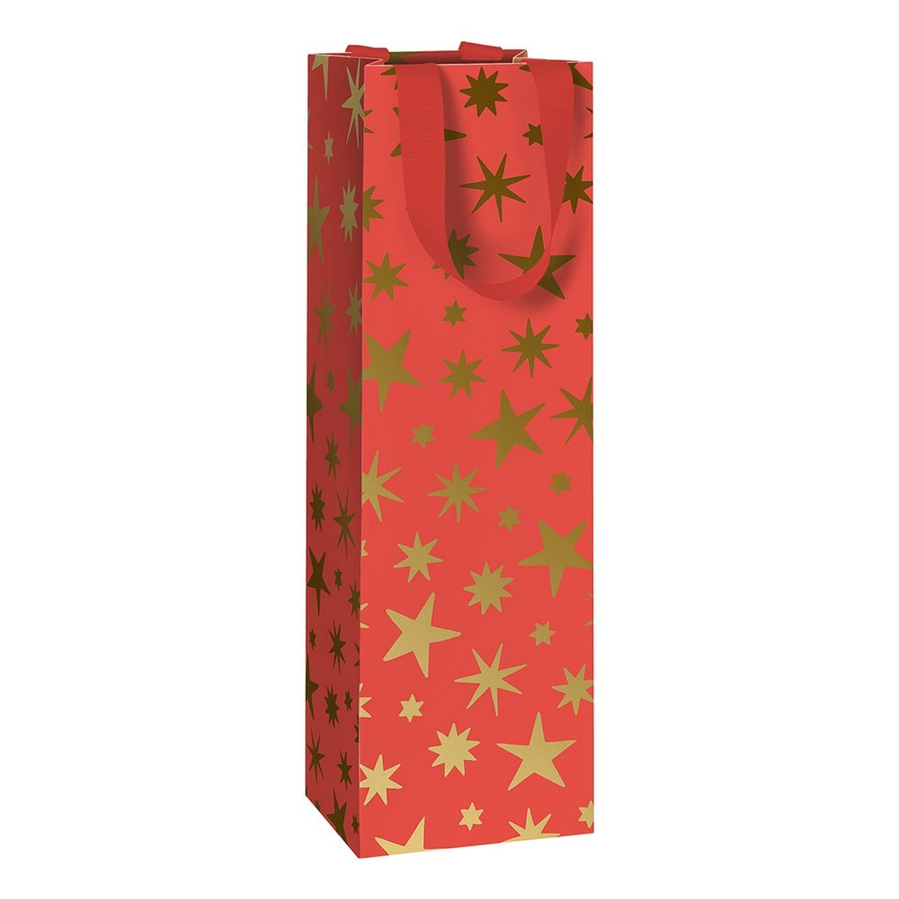 Flaschentasche "Aika" 11x10,5x36cm rot