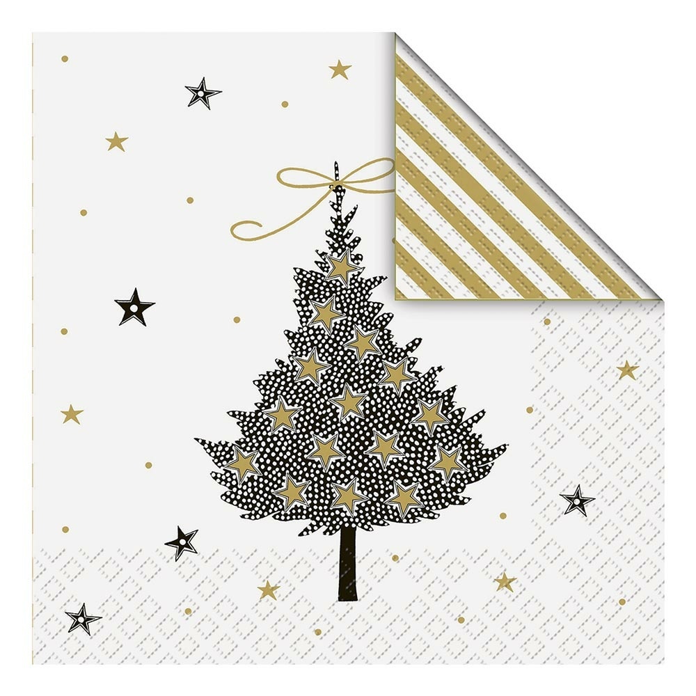 Servietten „Natala“ 33x33cm schwarz