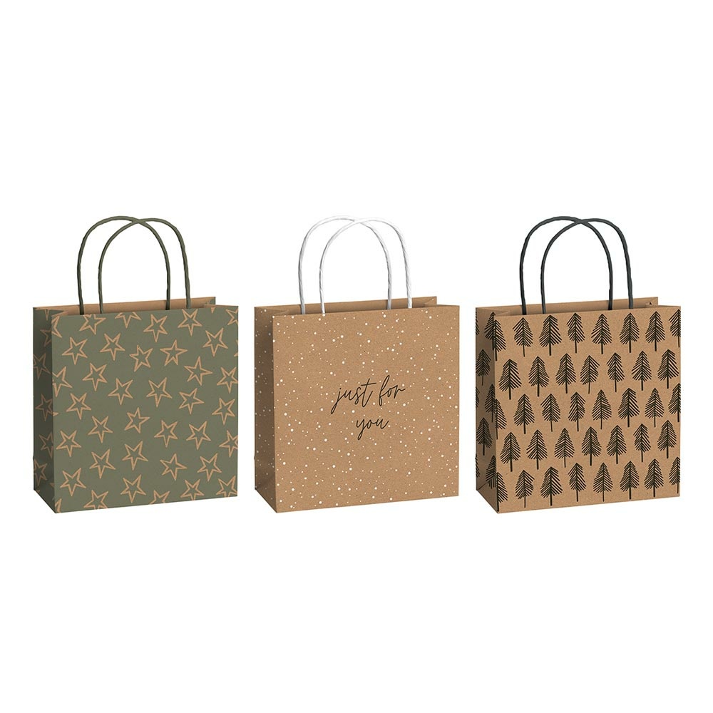 Geschenktasche "Weren" 20x8x20cm schwarz