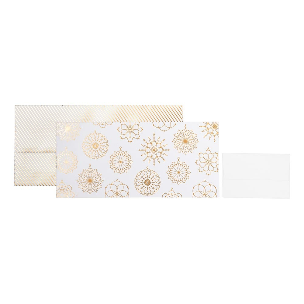 Geldgeschenkkarte "Jamila" 23x11cm weiss 