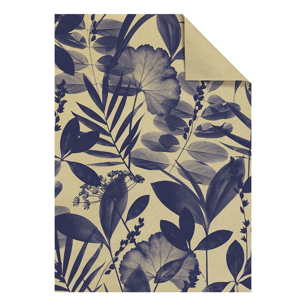 Geschenpapier-Bogen „Sona“ 100x70cm blau dunkel