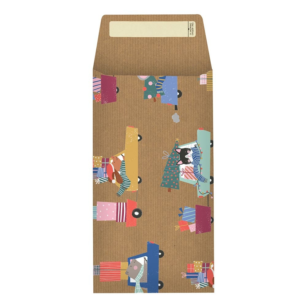 Geschenkbeutel "Maurin" 12x22+6cm blau hell