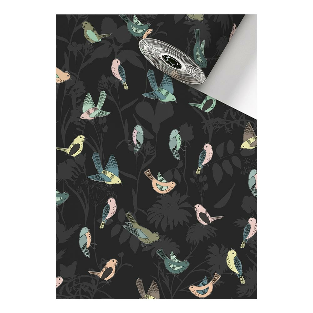 Geschenkpapier „Avelina“ 0,70x250m grau dunkel