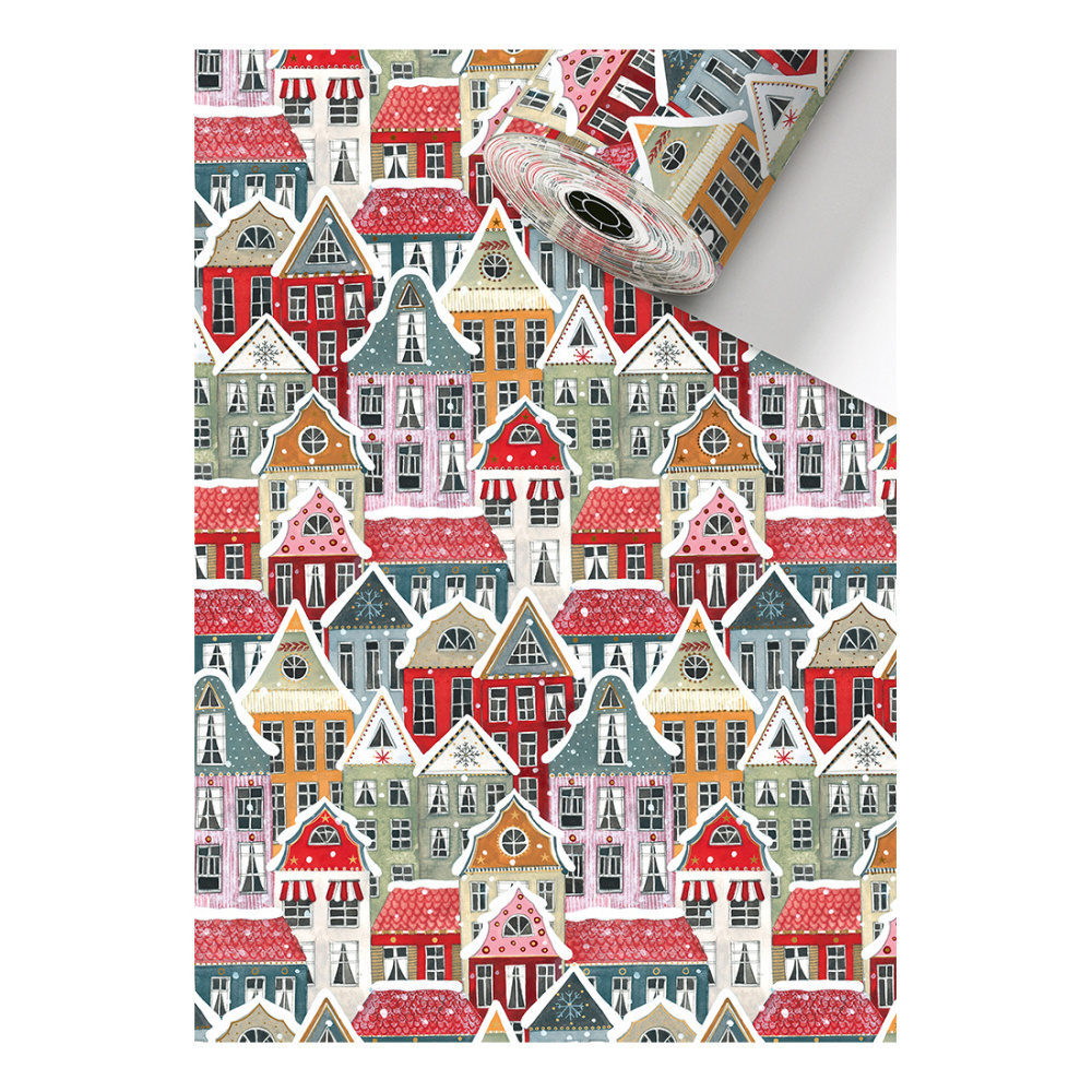 Geschenkpapier-Sécaré Rolle „Winston“ 0,70x250m rot