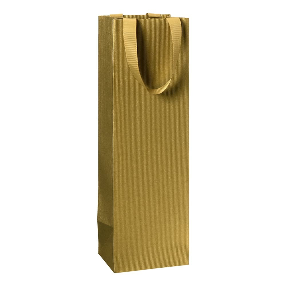 Flaschentasche „One Colour“ 11x10,5x36cm gold