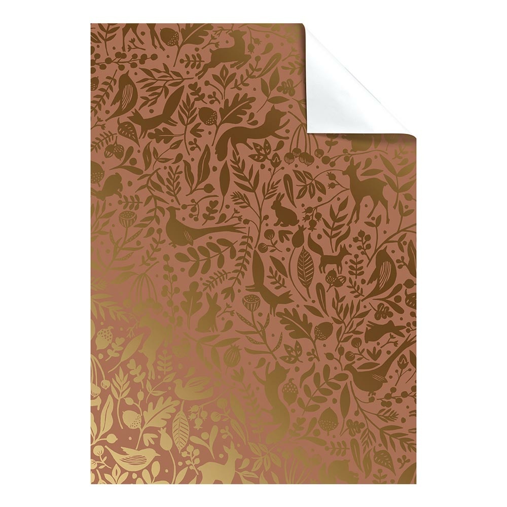 Geschenkpapier-Bogen "Ember" 50x70cm kupfer