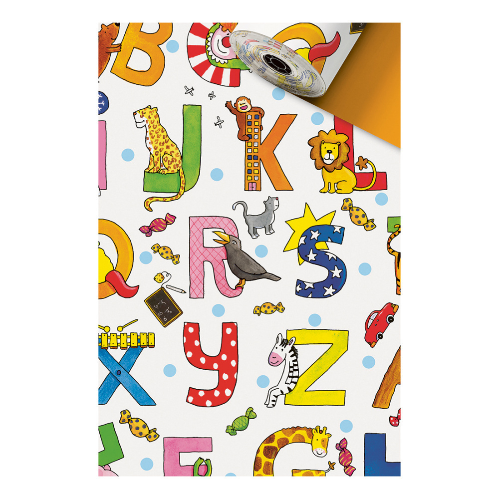 Geschenkpapier-Sécaré Rolle „Mick“ 0,50x250m orange