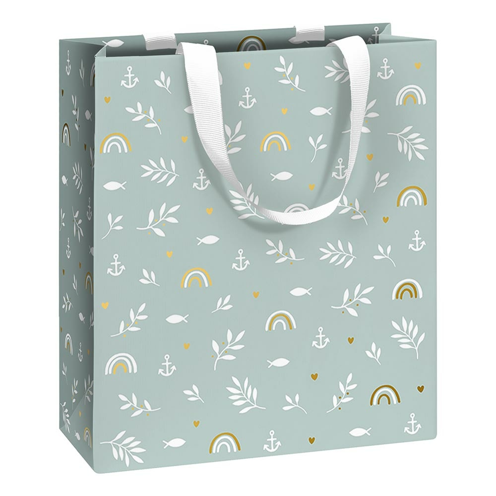Geschenktasche „Seasta“ 18x8x21cm blau hell