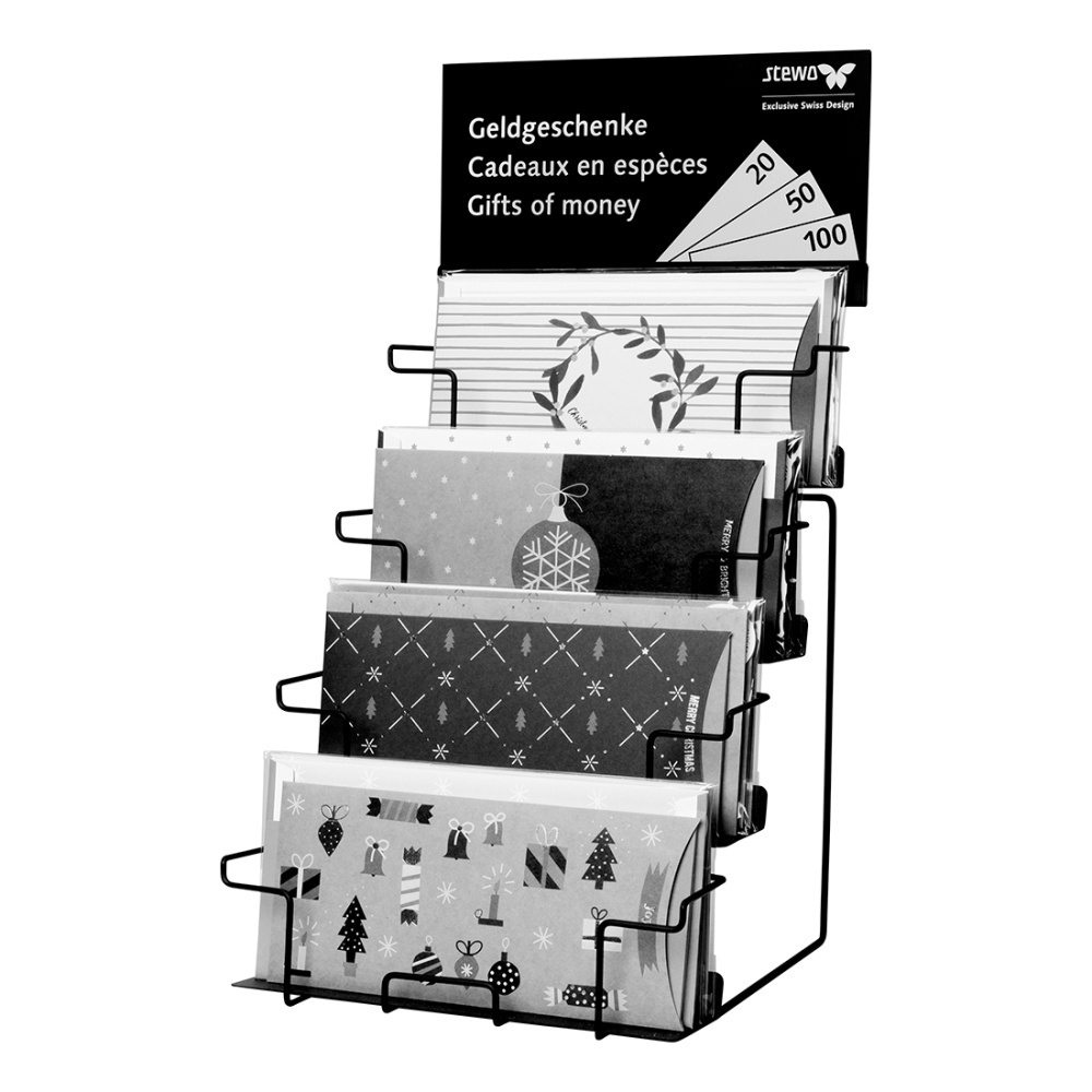 Geschenkkarten-Display klein schwarz