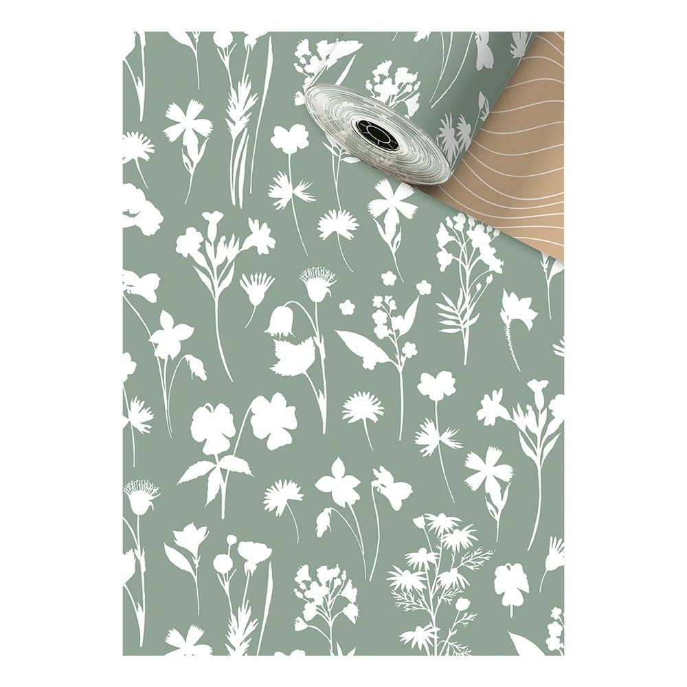 Geschenkpapier „Chantal“ 0,30x150m grün hell