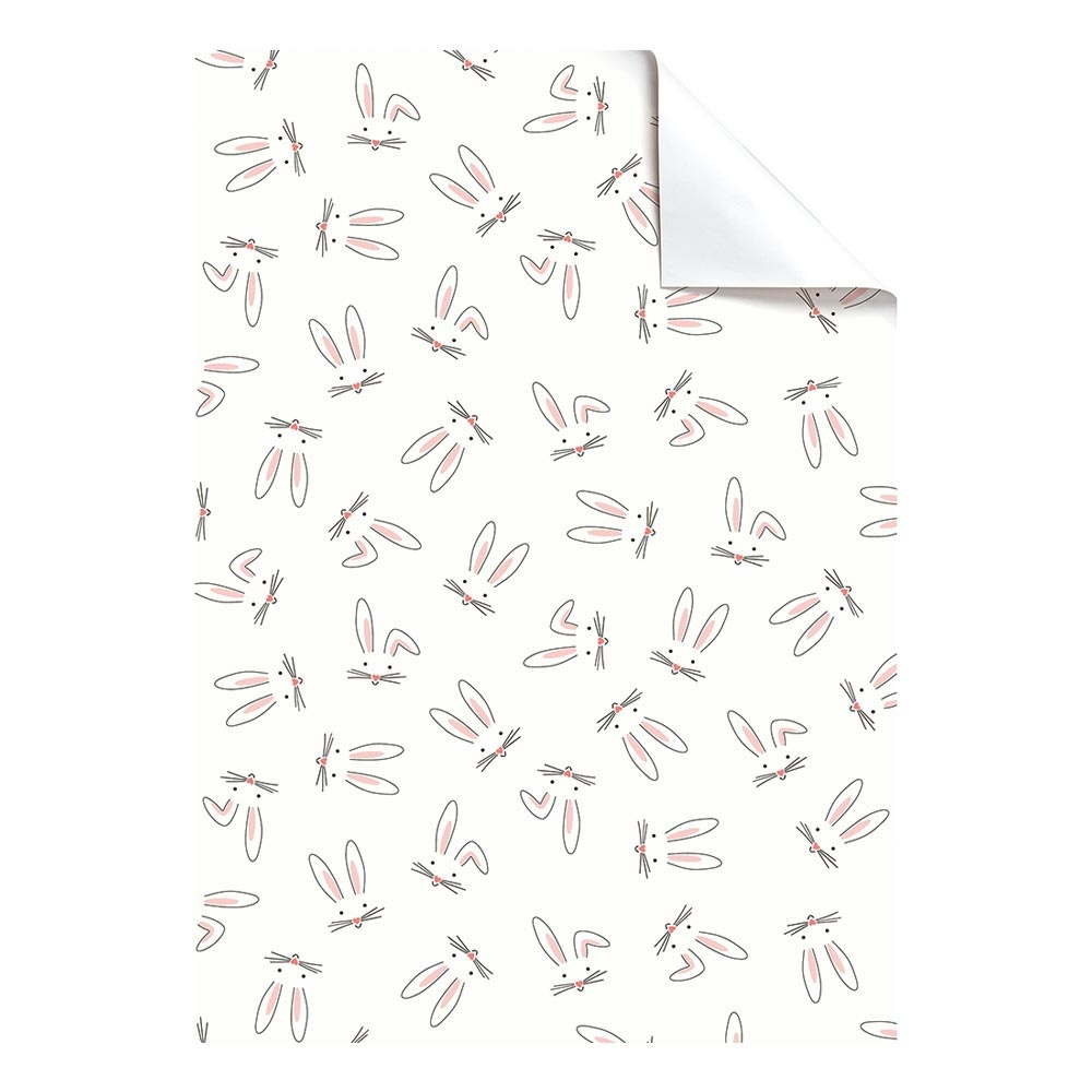 Geschenpapier-Bogen „Bunny“ 50x70cm rosa