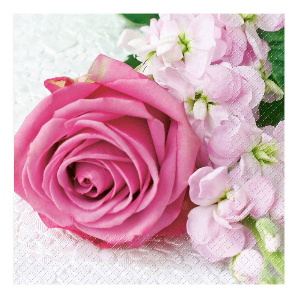 Servietten „Vanessa“ 33x33cm pink