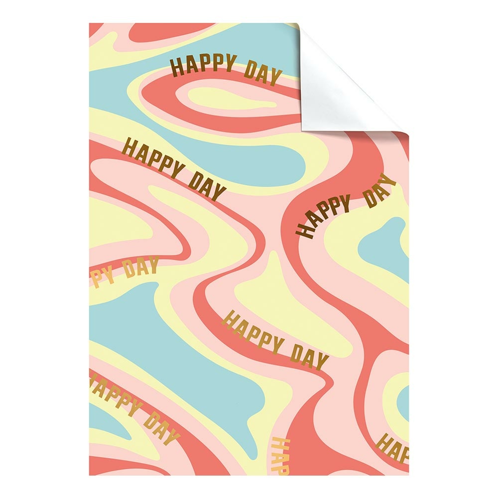 Geschenpapier-Bogen „Jovid“ 50x70cm gelb hell