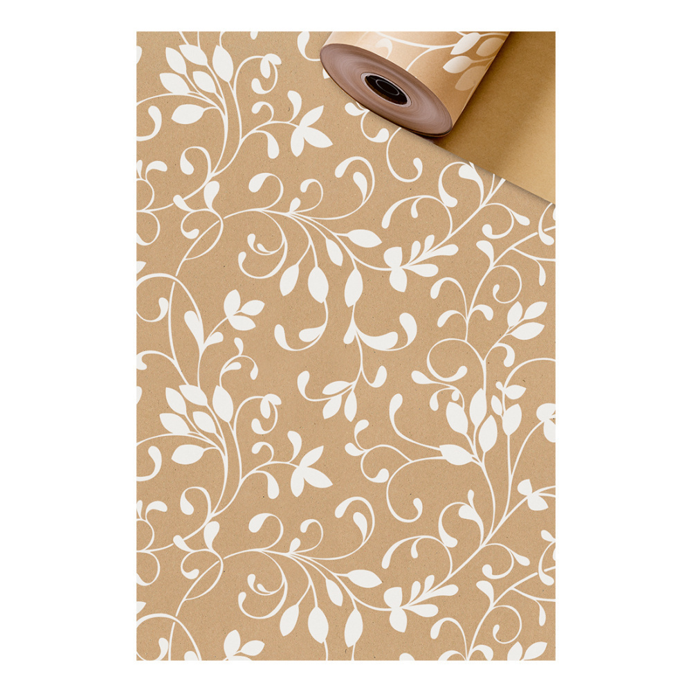 Geschenkpapier-Sécaré Rolle „Miron“ 0,70x250m beige dunkel