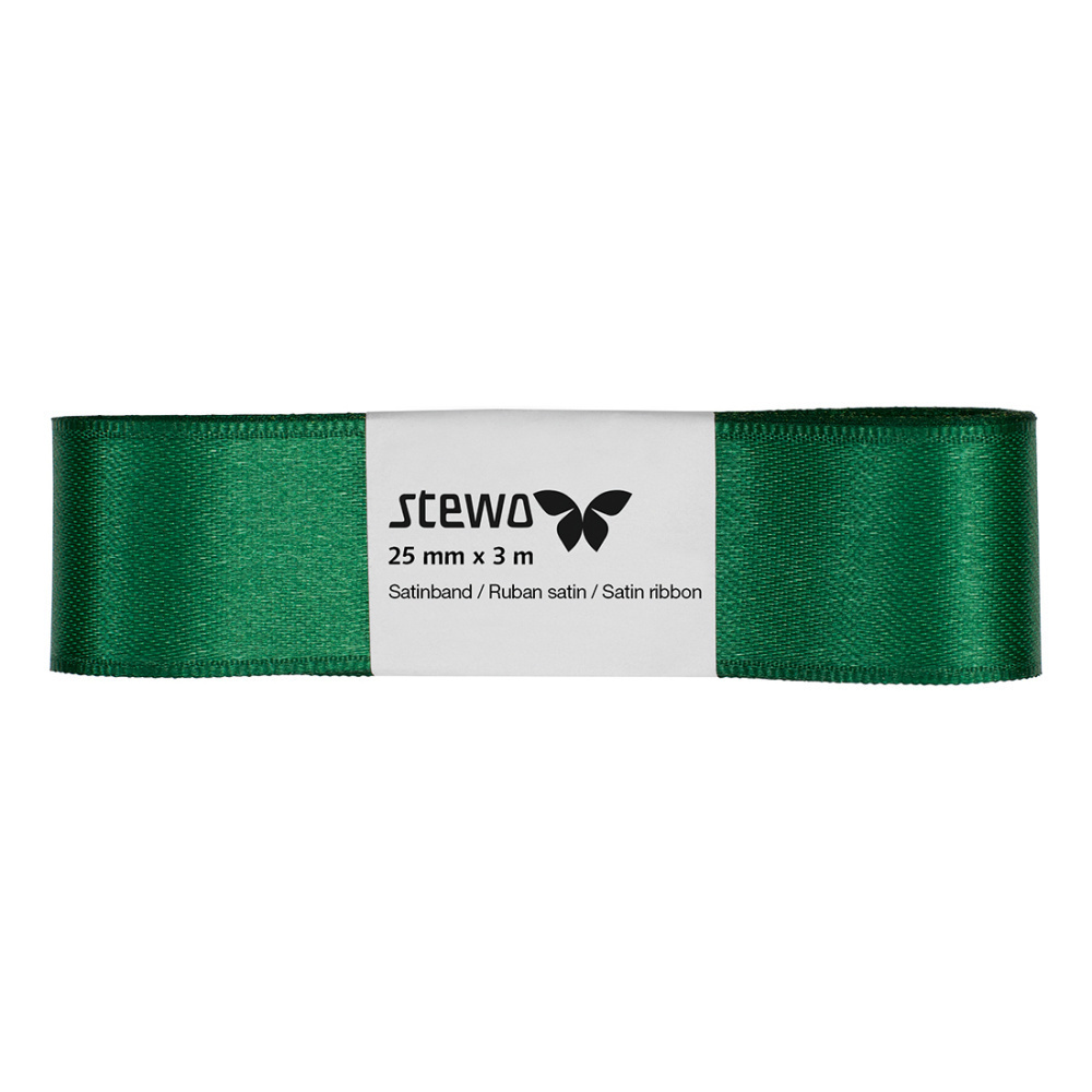Satin Strängchen 25mmx3m grün dunkel