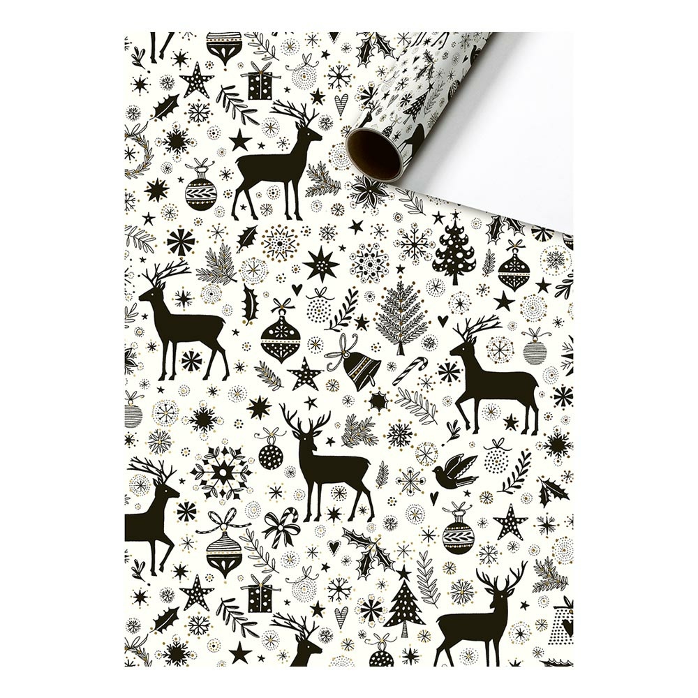 Geschenkpapier "Cedric" 70x200cm schwarz