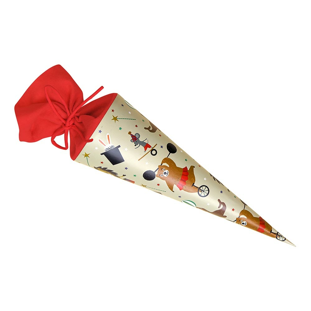 Schultüte "Matteo" 35x11cm beige