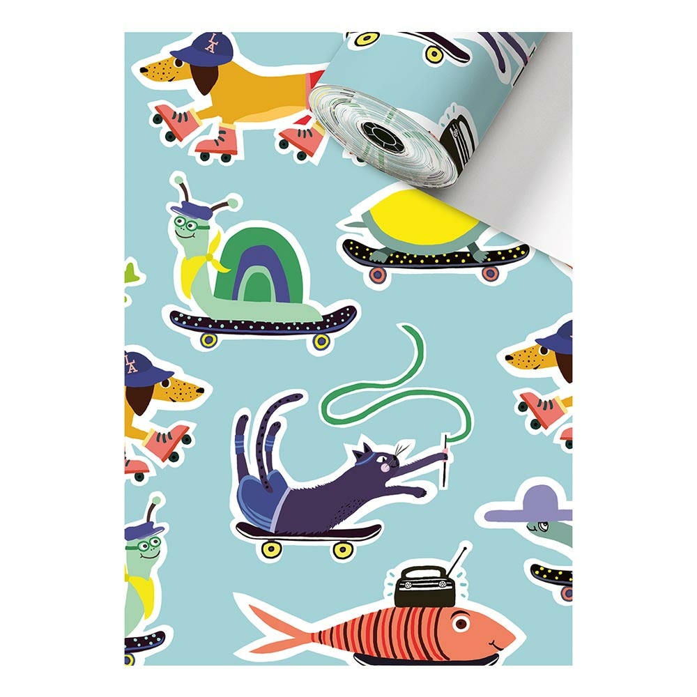 Geschenkpapier „Buddy“ 0,30x250m blau hell