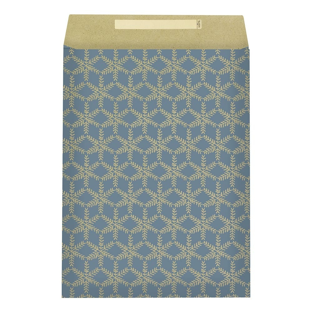 Geschenkbeutel „Eira“ 32x6x43 + 6cm blau dunkel