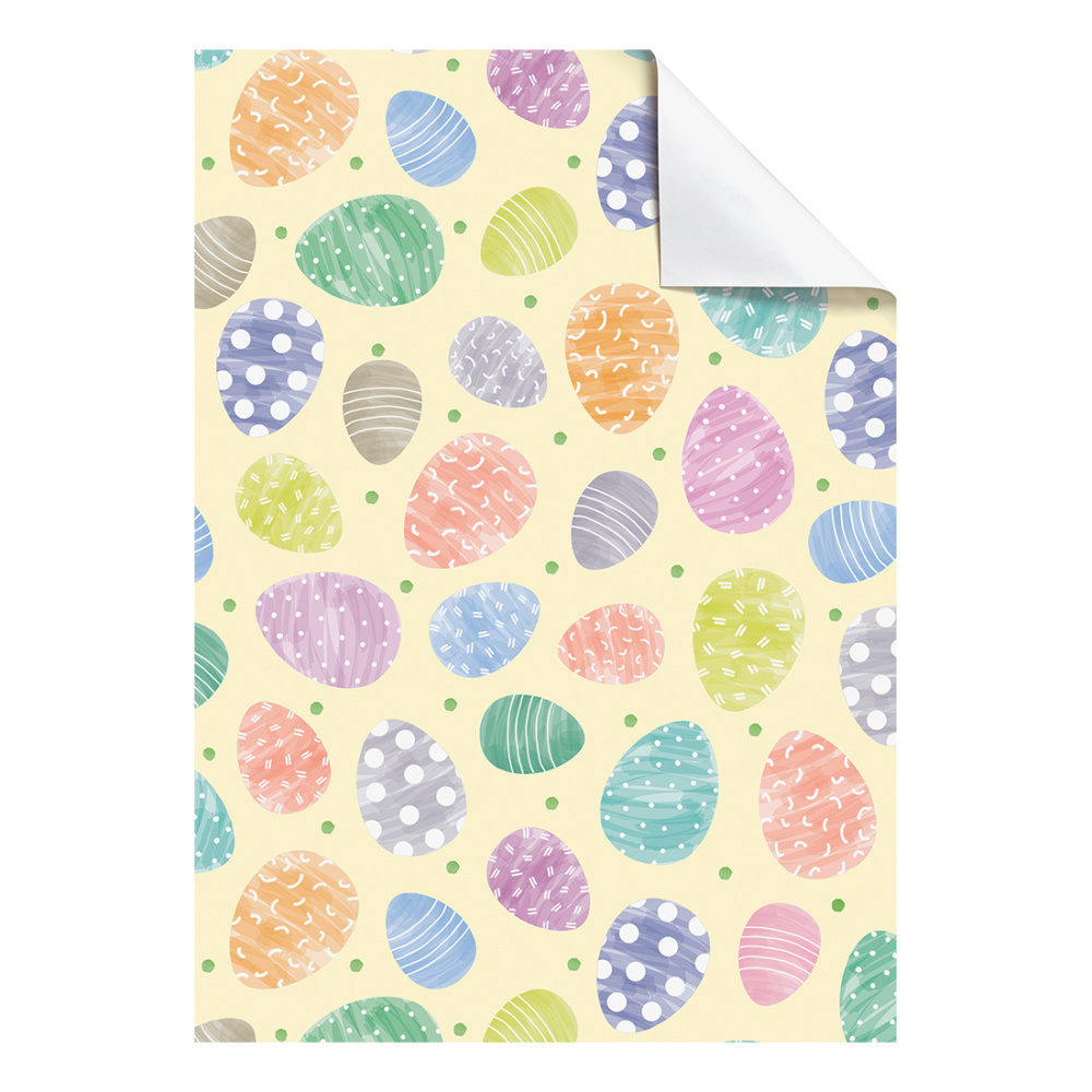 Geschenkpapier-Bogen „Birgit“ 100x70cm gelb hell